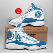 MLB Los Angeles Dodgers Custom Name Air Jordan 13 Shoes, Best Gift For Men And Women