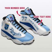 MLB Kansas City Royals Custom Name Number Air Jordan 13 Shoes, Best Gift For Men And Women