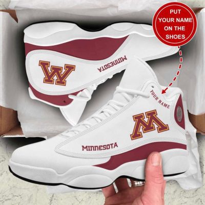 NCAA Minnesota Golden Gophers Custom Name Air Jordan 13 Shoes, Best Gift For Men And Women