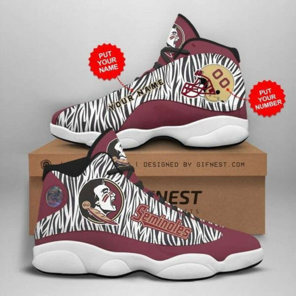 NCAA Florida State Seminoles Custom Name Number Garnet Air Jordan 13 Shoes, Best Gift For Men And Women NCAA Florida State Seminoles Custom Name Number Garnet Air Jordan 13 Shoes, Best Gift For Men And Women