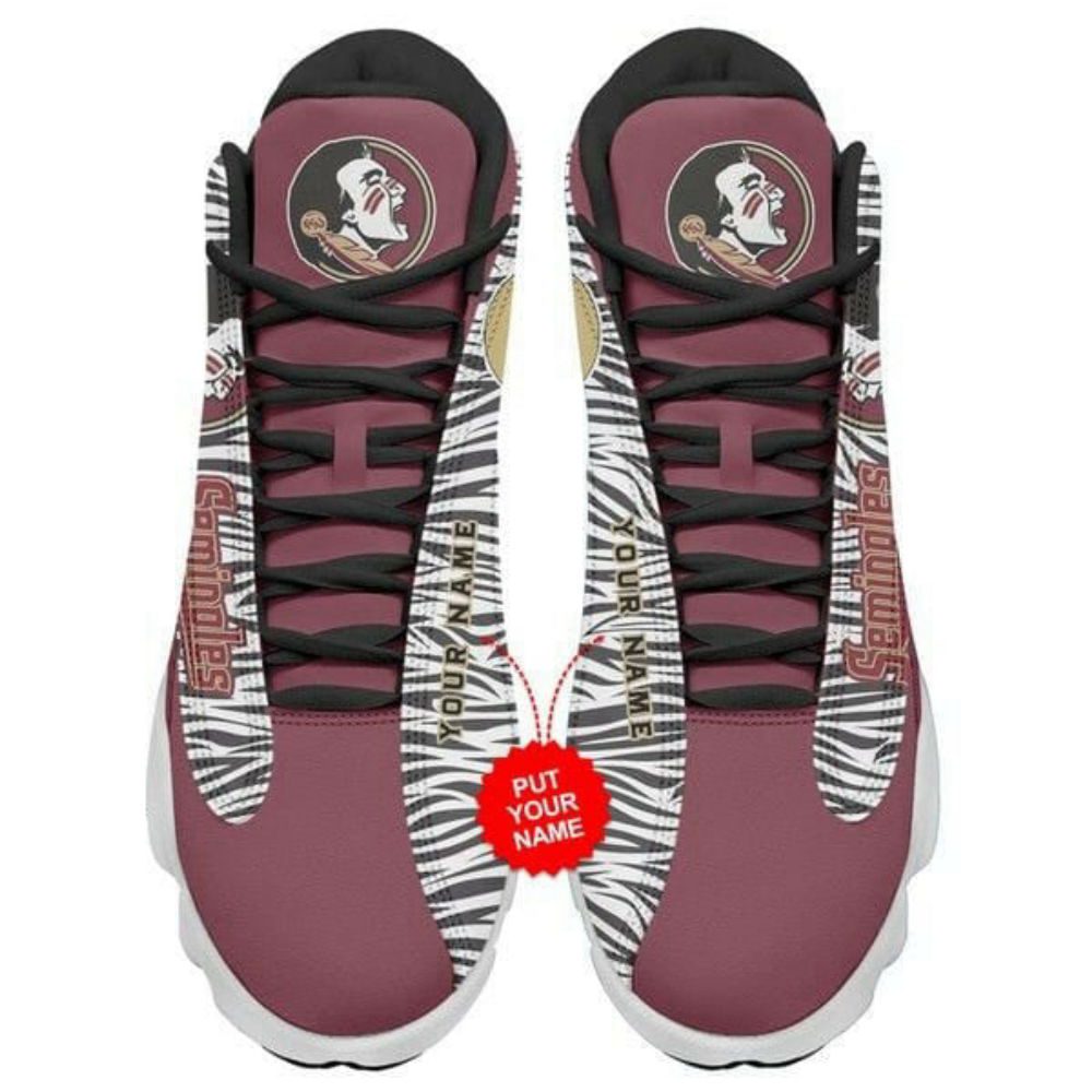 NCAA Florida State Seminoles Custom Name Number Garnet Air Jordan 13 Shoes, Best Gift For Men And Women NCAA Florida State Seminoles Custom Name Number Garnet Air Jordan 13 Shoes, Best Gift For Men And Women