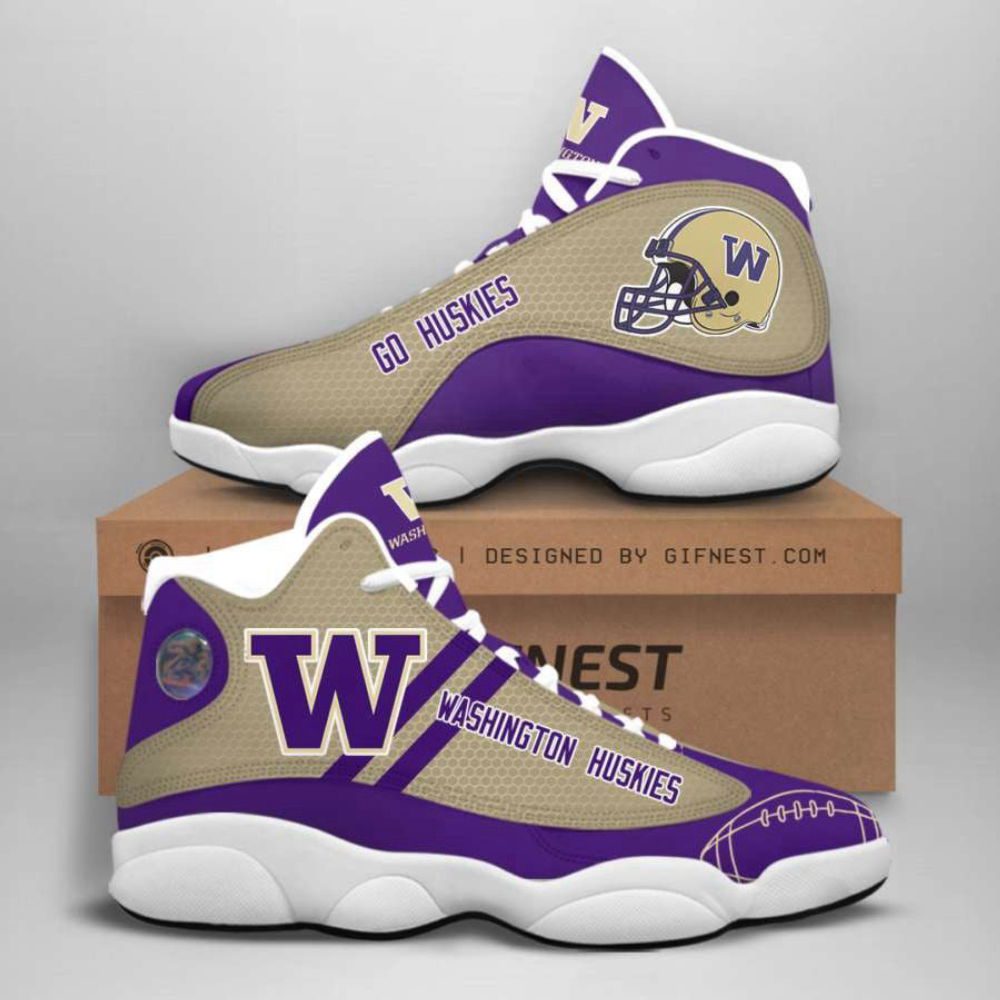 NCAA Washington Huskies Purple Gold Air Jordan 13 Shoes, Best Gift For Men And Women NCAA Washington Huskies Purple Gold Air Jordan 13 Shoes, Best Gift For Men And Women