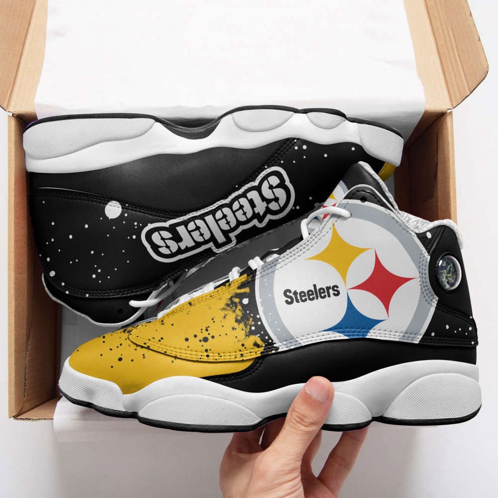 Pittsburgh Steelers Edition Air Jordan 13 Sneakers, Gift For Men And Women Pittsburgh Steelers Edition Air Jordan 13 Sneakers, Gift For Men And Women
