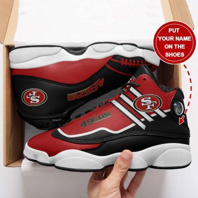 San Francisco 49ers Custom Name Air Jordan 13 Sneakers, Best Gift For Men And Women