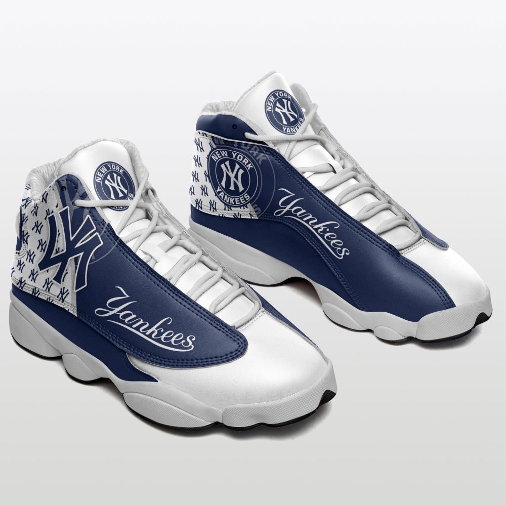 New York Yankees Edition Air Jordan 13 Sneakers, Gift For Men And Women New York Yankees Edition Air Jordan 13 Sneakers, Gift For Men And Women