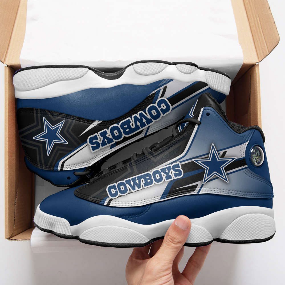 Dallas Cowboys Air Jordan 13 Sneakers, Gift For Men And Women Dallas Cowboys Air Jordan 13 Sneakers, Gift For Men And Women