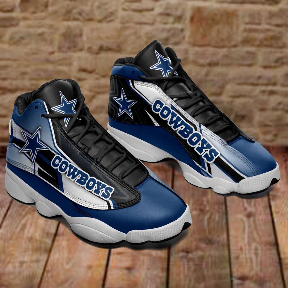 Dallas Cowboys Air Jordan 13 Sneakers, Gift For Men And Women Dallas Cowboys Air Jordan 13 Sneakers, Gift For Men And Women
