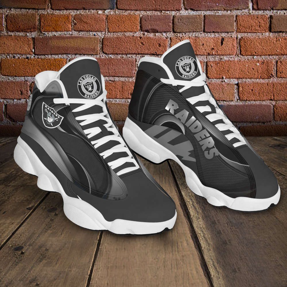 Las Vegas Raiders Air Jordan 13 Sneakers, Gift For Men And Women Las Vegas Raiders Air Jordan 13 Sneakers, Gift For Men And Women