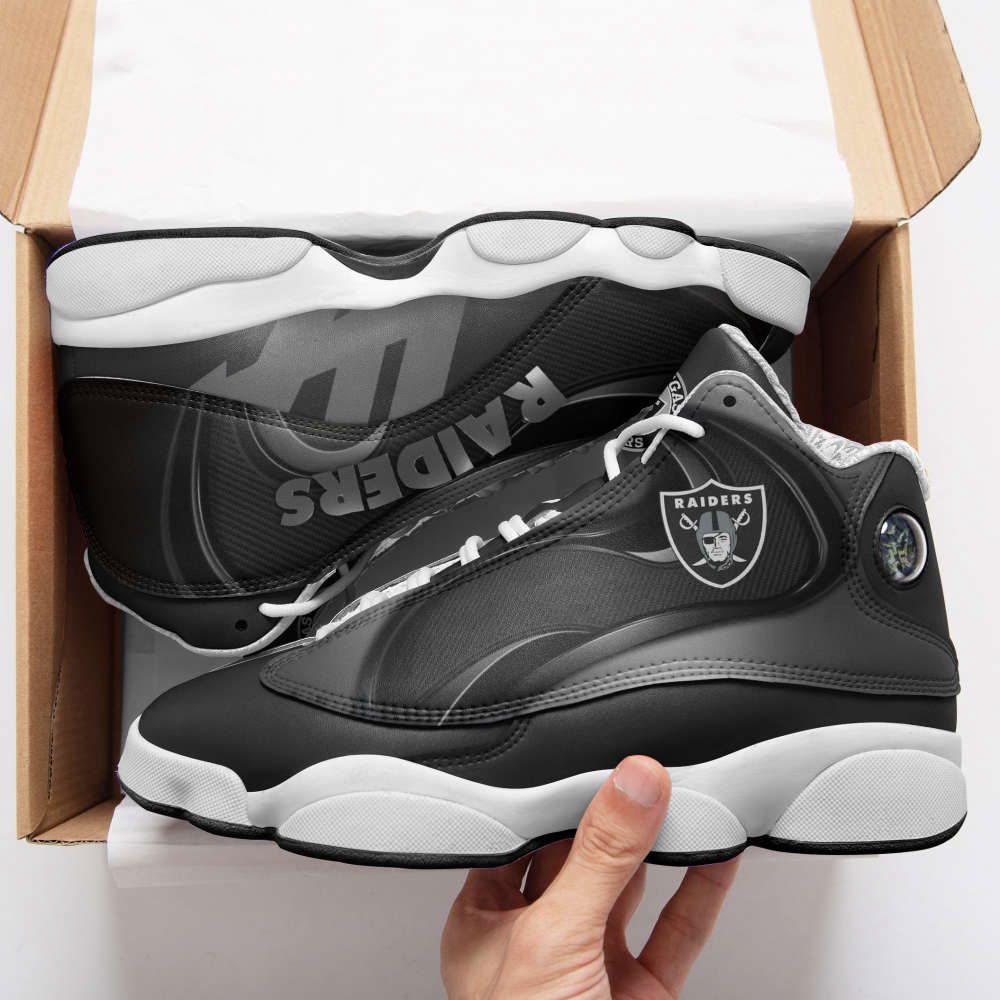 Las Vegas Raiders Air Jordan 13 Sneakers, Gift For Men And Women Las Vegas Raiders Air Jordan 13 Sneakers, Gift For Men And Women