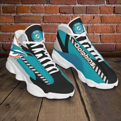 Miami Dolphins Air Jordan 13 Sneakers. Best Gift For Men And Women