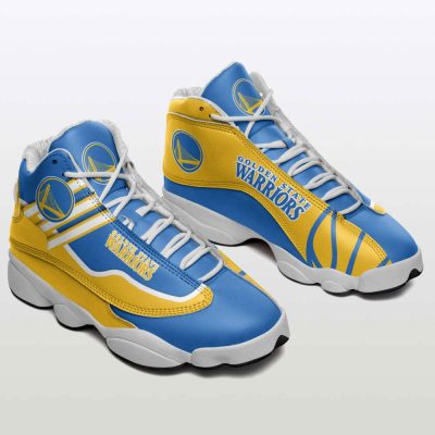 Golden State Warriors Custom Name Air Jordan 13 Sneakers. Best Gift For Men And Women