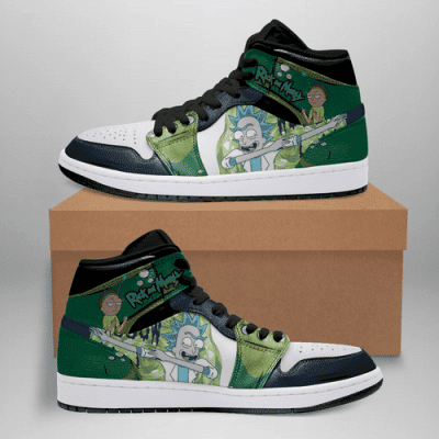 Rick And Morty Air Jordan Shoes Sport Sneakers, Best Gift For Men And Women