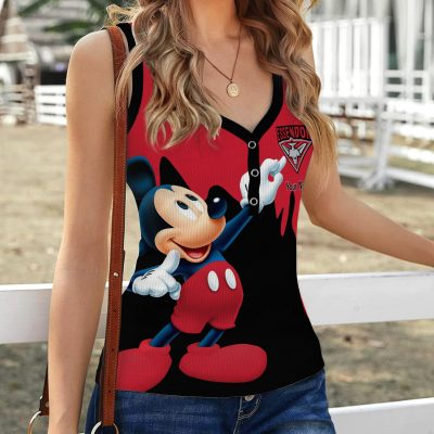 AFL Personalized Women V-Neck Ribbed Tank Top Gifts For Family Member