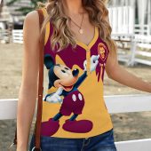 AFL Personalized Women V-Neck Ribbed Tank Top Gifts For Family Member