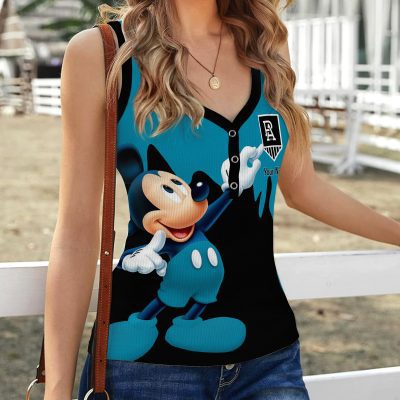 AFL Personalized Women V-Neck Ribbed Tank Top Gifts For Family Member