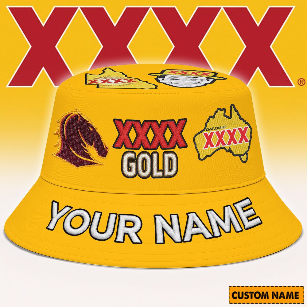 XXXX Gold x NRL Personalized Perfect Bucket Hat Gifts For Fans Limit XXXX Gold x NRL Personalized Perfect Bucket Hat Gifts For Fans Limit