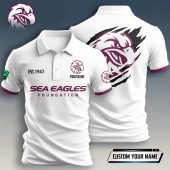 NRL Custom Name Premium Men Polo Shirt Gifts For Fans  Limited Editio