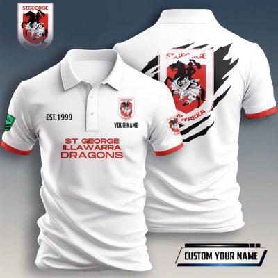 NRL Custom Name Premium Men Polo Shirt Gifts For Fans  Limited Editio