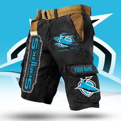 NRL Custom Name Premium Cargo Short Pants Gifts For Fans  Limited Edi