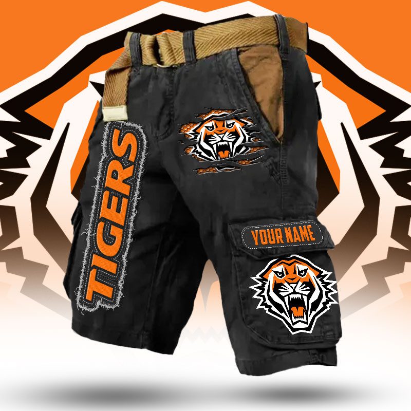NRL Custom Name Premium Cargo Short Pants Gifts For Fans Limited Edi NRL Custom Name Premium Cargo Short Pants Gifts For Fans Limited Edi