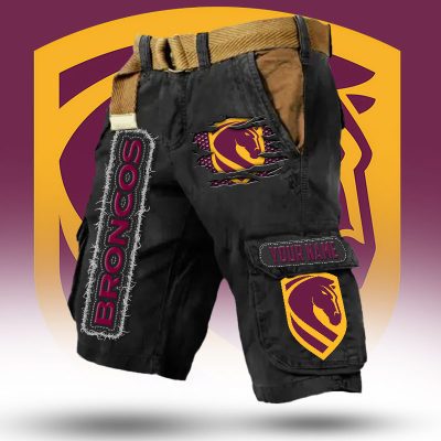 NRL Custom Name Premium Cargo Short Pants Gifts For Fans  Limited Edi