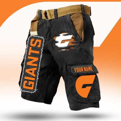 AFL Custom Name Premium Cargo Short Pants Gifts For Fans - Limited Edi