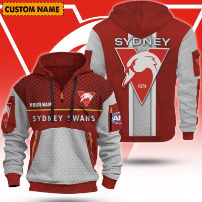 AFL Custom Name Half-zip Hoodie Gifts For Fans - Limited Edition