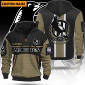 AFL Custom Name Half-zip Hoodie Gifts For Fans - Limited Edition