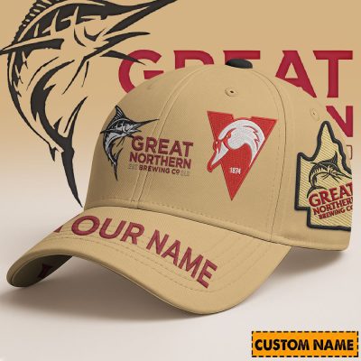 AFL x Great Northern Beer Custom Name Cap Gifts For Fans - Limited Edi