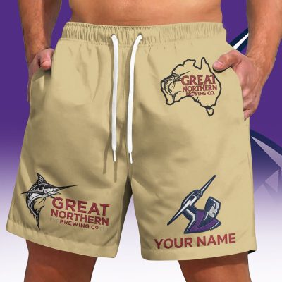 NRL x Great Northern Beer Short Pants Custom Name Gifts For Fans - Lim