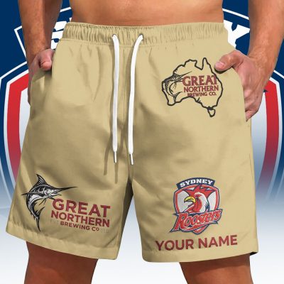 NRL x Great Northern Beer Short Pants Custom Name Gifts For Fans - Lim
