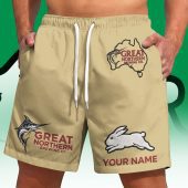 NRL x Great Northern Beer Short Pants Custom Name Gifts For Fans - Lim