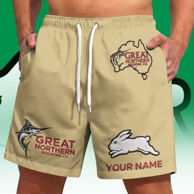 NRL x Great Northern Beer Short Pants Custom Name Gifts For Fans - Lim