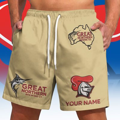 NRL x Great Northern Beer Short Pants Custom Name Gifts For Fans - Lim
