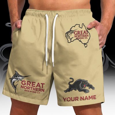 NRL x Great Northern Beer Short Pants Custom Name Gifts For Fans - Lim