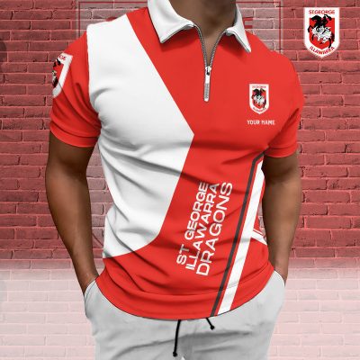 NRL Zip Polo Custom Name Gifts For Fans - Limited Edition