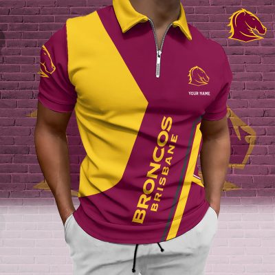 NRL Zip Polo Custom Name Gifts For Fans - Limited Edition