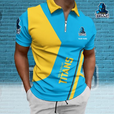 NRL Zip Polo Custom Name Gifts For Fans - Limited Edition