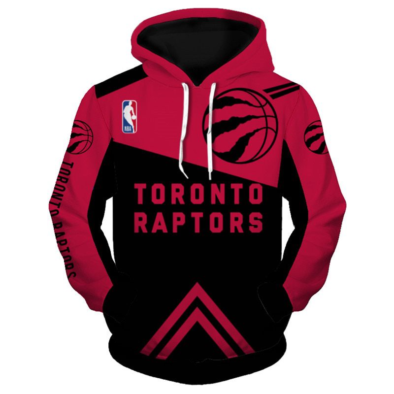 NBA Toronto Raptors Red Black Pullover Hoodie V10 NBA Toronto Raptors Red Black Pullover Hoodie V10