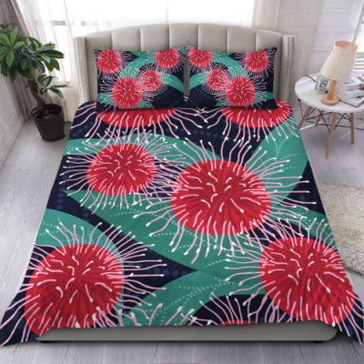 Australia Aboriginal Bedding Set - Australian Hakea Flower Artwork Bedding Set