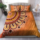 Australia Aboriginal Inspired Bedding Set - Aboriginal Connection Concept Artwork 10
