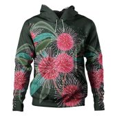 Australia Aboriginal Hoodie - Australian Hakea Flowers Painting In Aboriginal Style Hoodie