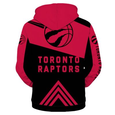 NBA Toronto Raptors Red Black Pullover Hoodie V10