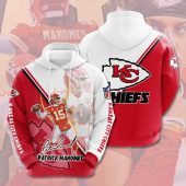 NFL Kansas City Chiefs Patrick Mahomes II Red White Pullover Hoodie