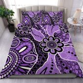 Australia Bedding Set Aboriginal Design Art Color Purple