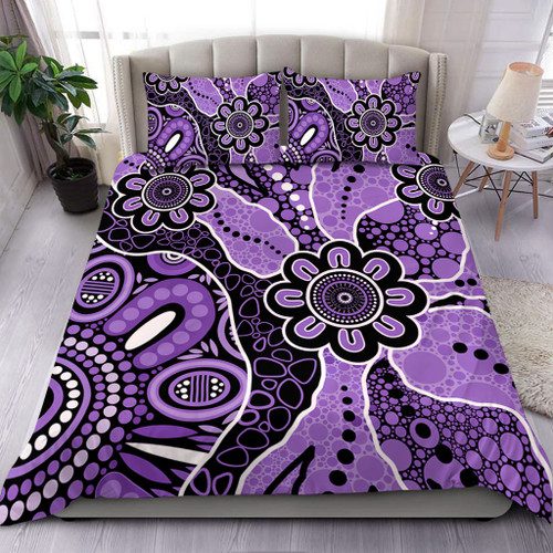 Australia Bedding Set Aboriginal Design Art Color Purple Australia Bedding Set Aboriginal Design Art Color Purple