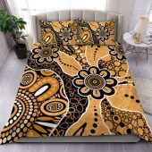 Australia Bedding Set Aboriginal Design Art Color Yellow