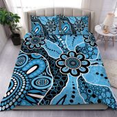 Australia Bedding Set Aboriginal Design Art Color Blue