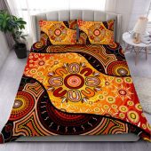 Australia Bedding Set Aboriginal Dot Painting Art Style