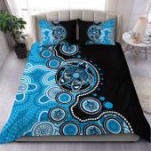 Australia Bedding Set Indigenous Turtle Aboriginal Dot Art